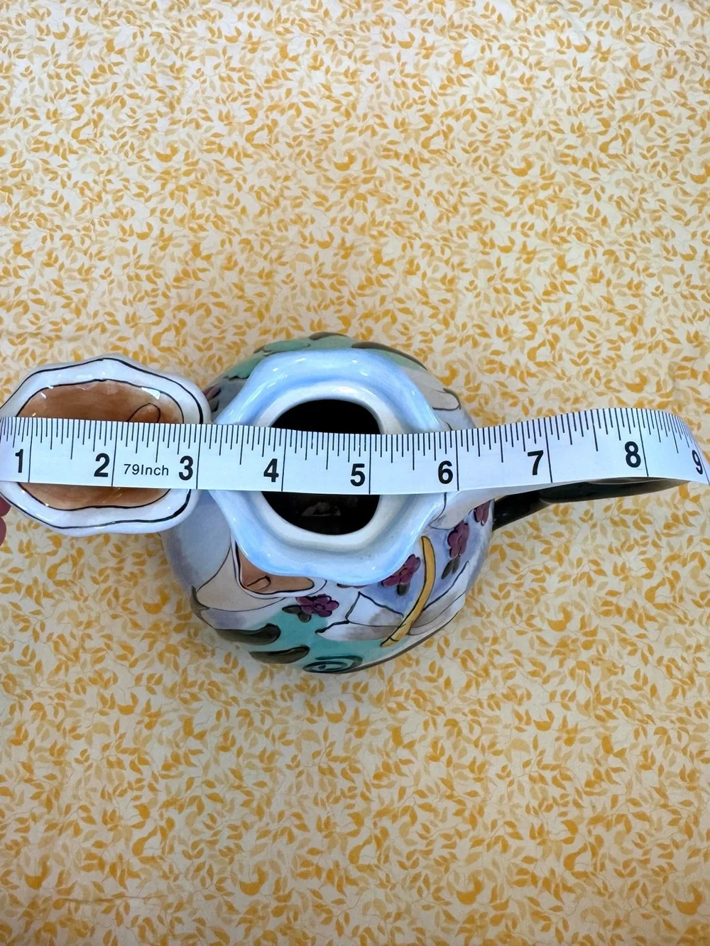Collectible Teapot Hand-Painted by Heather Goldminc. Like New and Whimsical.